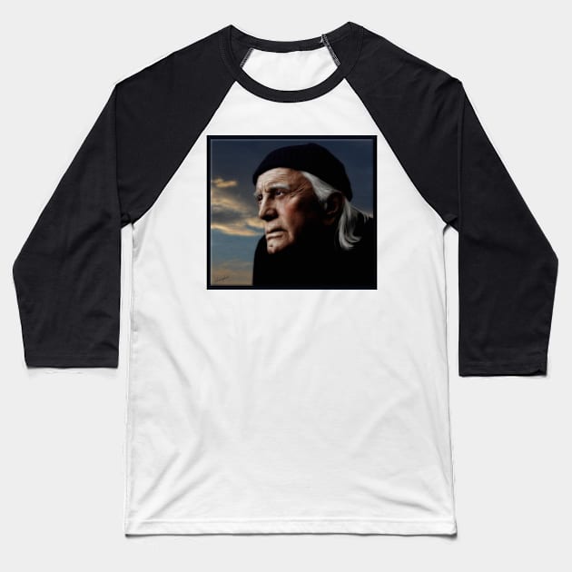 Kirk Douglas Baseball T-Shirt by rgerhard